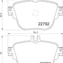 Jeu de 4 plaquettes de frein BREMBO P 50 141