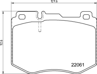 Jeu de 4 plaquettes de frein BREMBO P 50 145
