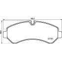 Jeu de 4 plaquettes de frein BREMBO P 50 150
