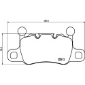 Jeu de 4 plaquettes de frein BREMBO P 65 038