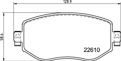 Jeu de 4 plaquettes de frein BREMBO P 68 068