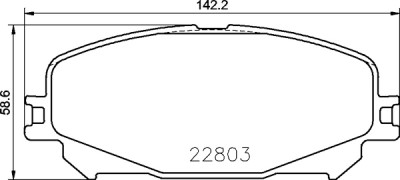 Jeu de 4 plaquettes de frein BREMBO P 68 071