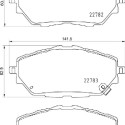 Jeu de 4 plaquettes de frein BREMBO P 83 171