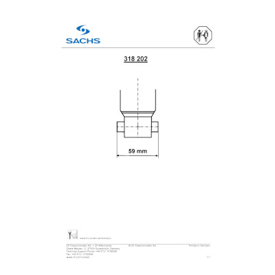 Amortisseur SACHS 318 202