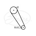 Courroie de distribution GATES 5698XS