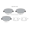 Plaquettes de frein TEXTAR 2213901