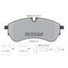 Plaquettes de frein TEXTAR 2214701