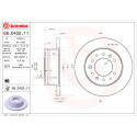 Jeu de 2 disques de frein BREMBO 08.D432.11