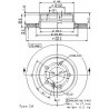 Jeu de disques de frein BREMBO 09.9869.80