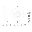 Jeu de disques de frein BOSCH 0 986 479 E49