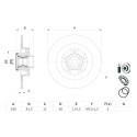 Jeu de disques de frein BOSCH 0 986 479 F42