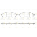 Jeu de 4 plaquettes de frein ROADHOUSE 21612.04