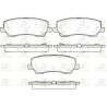 Jeu de 4 plaquettes de frein ROADHOUSE 21621.15