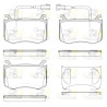 Jeu de 4 plaquettes de frein ROADHOUSE 21721.02
