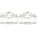 Jeu de 4 plaquettes de frein ROADHOUSE 21740.00