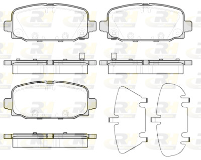 Jeu de 4 plaquettes de frein ROADHOUSE 21796.02