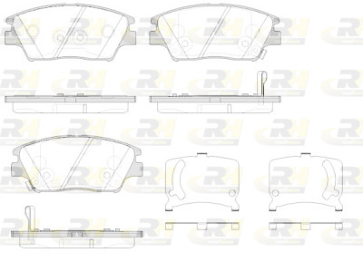 Jeu de 4 plaquettes de frein ROADHOUSE 21824.02