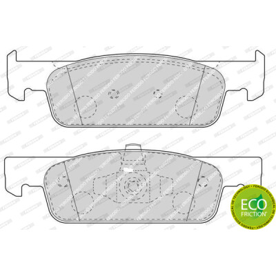 Jeu de plaquettes de frein PREMIER FERODO FDB4615