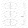 Jeu de plaquettes de frein PREMIER