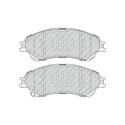 Jeu de 4 plaquettes de frein FERODO FDB4884
