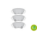 Jeu de 4 plaquettes de frein FERODO FDB4700
