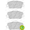 Jeu de 4 plaquettes de frein FERODO FDB4703