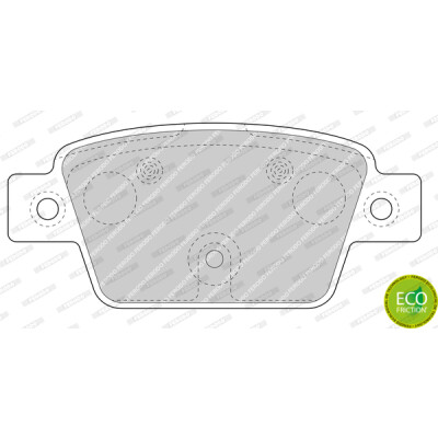 Jeu de 4 plaquettes de frein FERODO FDB4829
