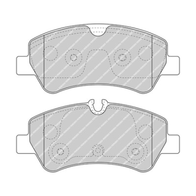 Jeu de 4 plaquettes de frein FERODO FVR5075