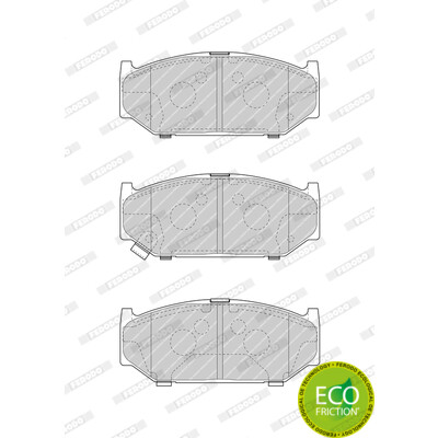 Jeu de 4 plaquettes de frein FERODO FDB4705