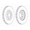 Jeu de disques de frein FERODO DDF1451C