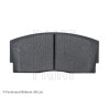 Jeu de 4 plaquettes de frein BLUEPRINT ADD64207