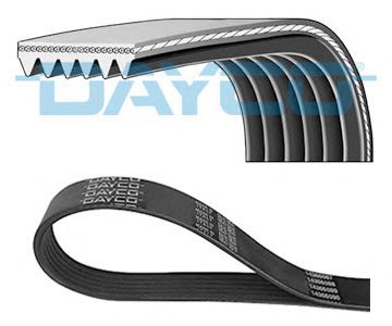 Courroie trapézoïdale à nervures DAYCO 6PK2870