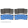Jeu de 4 plaquettes de frein BLUEPRINT ADJ134243