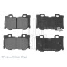 Jeu de 4 plaquettes de frein BLUEPRINT ADN142149BLU