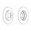 Jeu de (2) disques de frein CHAMPION 561141CH