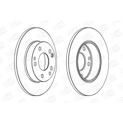 Jeu de (2) disques de frein CHAMPION 561330CH