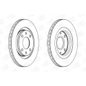 Jeu de (2) disques de frein CHAMPION 561364CH