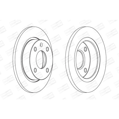 Jeu de (2) disques de frein CHAMPION 561496CH