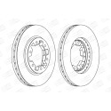 Jeu de (2) disques de frein CHAMPION 561523CH