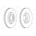 Disque de frein CHAMPION 562040CH