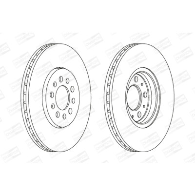 Jeu de (2) disques de frein CHAMPION 562041CH