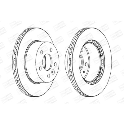 Jeu de (2) disques de frein CHAMPION 562054CH
