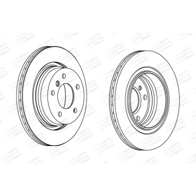 Jeu de (2) disques de frein CHAMPION 562094CH