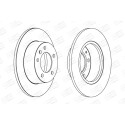 Jeu de (2) disques de frein CHAMPION 562164CH