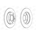 Jeu de (2) disques de frein CHAMPION 562192CH