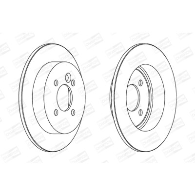 Jeu de (2) disques de frein CHAMPION 562194CH