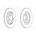 Jeu de (2) disques de frein CHAMPION 562253CH