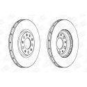 Jeu de (2) disques de frein CHAMPION 562299CH
