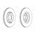 Jeu de (2) disques de frein CHAMPION 562410CH