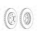 Jeu de (2) disques de frein CHAMPION 562460CH